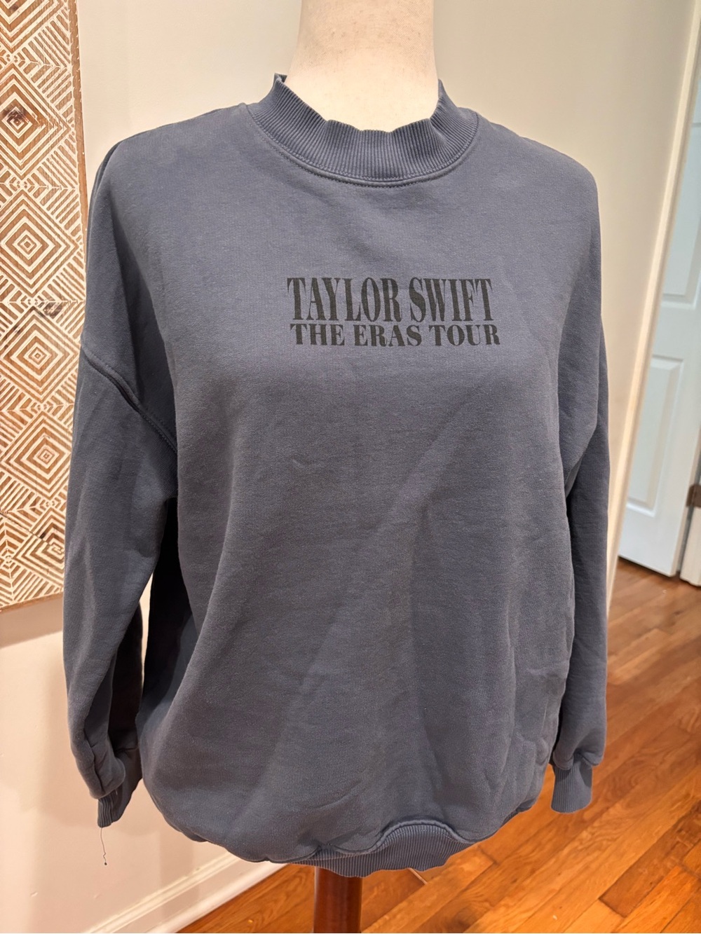 Taylor Swift The Eras Tour 2023-2024 Blue Gray Crewneck Sweatshirt